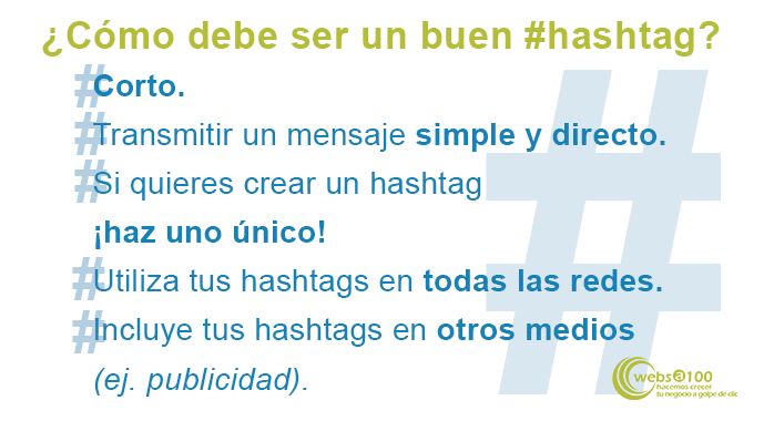 como debe ser un buen hastag